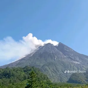 Keindahan alam lereng gunung Merapi 