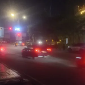 Jalanan Nagoya Batam di malam hari