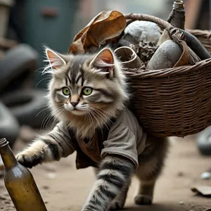 Konten ai kucing kecil