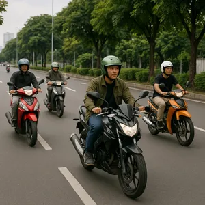 Suara motor di jalan