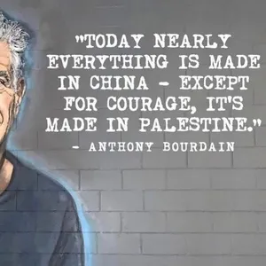 SAAT INI HAMPIR SEMUA DIBUAT DI CHINA, KECUALI KEBERANIAN, SEMUANYA DIBUAT DI PALESTINA