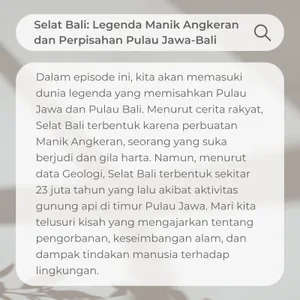 Selat Bali: Legenda Manik Angkeran dan Perpisahan Pulau Jawa-Bali