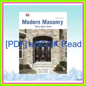 [EBOOK] Modern Masonry Brick  Block  Stone PDF By Clois E. Kicklighter Ed. D.