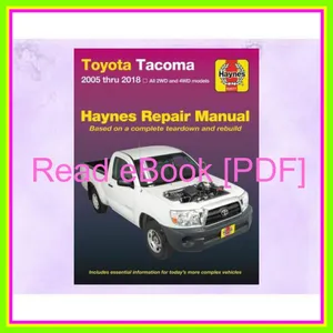 [Ebook] Reading Toyota Tacoma (05-18) Haynes Repair Manual Full Online By Haynes Publishing