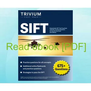 PDF ePub SIFT Study Guide SIFT Test Prep Book with 675+ Practice Questions for the US Army Exam [5th Edition] EBOOK By Elissa Simon