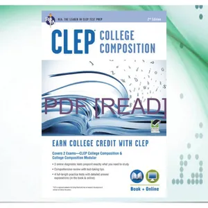 [READ] EBOOK EPUB KINDLE PDF CLEPÂ® College Composition 2nd Ed.  Book + Online (CLEP Test Preparation) [READ] KINDLE PDF EBOOK EPUB By Rachelle Smith