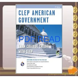 PDF READ FREE CLEPÂ® American Government Book + Online (CLEP Test Preparation) Read Ebook [PDF] By Preston Jones