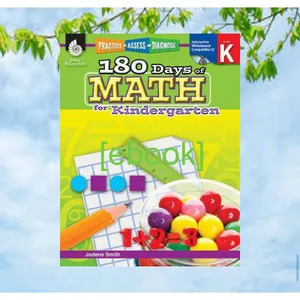 [DOWNLOAD PDF] 180 Days of Math Grade K - Daily Math Practice Workbook for Classroom and Home  Cool and Fun Math  Kindergarten Elementary School Level Activities Created by Teachers to Master Challenging Concepts [READ] KINDLE PDF EBOOK EPU