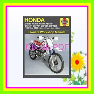 READ DOWNLOAD Honda XR507080100R &amp; CRF507080100F (85-20) Haynes Manual (Paperback) Full Online