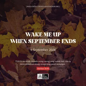 WAKE ME UP WHEN SEPTEMBER ENDS