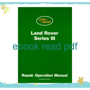 Forman EPUB  PDF Land Rover Series 3 WSM Repair Operation Manual DOWNLOAD @PDF By Jaguar Land Rover Limited