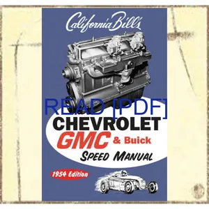 (EBOOK Chevrolet GMC &amp; Buick Speed Manual 1954 Edition DOWNLOAD By Bill Fisher