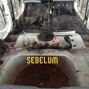 Clean up Avanza bekas terendam banjir