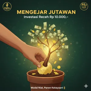 Mengejar jutawan dengan investasi receh Rp 10,000,-