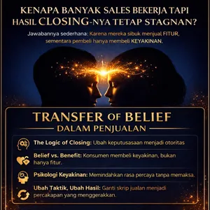 Berhenti Jualan Produk, Mulailah Transfer Keyakinan!
