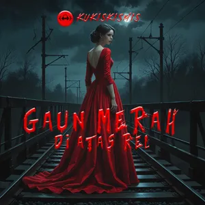 GAUN MERAH DI ATAS REL