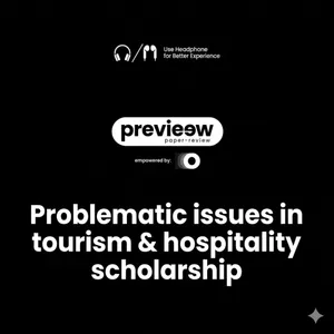 Previeew #1 - Problematic Issues in Tourism & Hospitality Scholarship