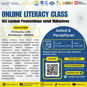 Maksimalkan Kuliahmu! Kenali Layanan Perpustakaan UMSIDA lewat Online Literacy Class