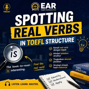 Spotting real verbs in TOEFL structure