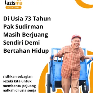 Bantu Pak Sudarmo Bertahan Hidup di Usia 73 Tahun !!!