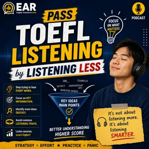 Pass TOEFL listening by listening less