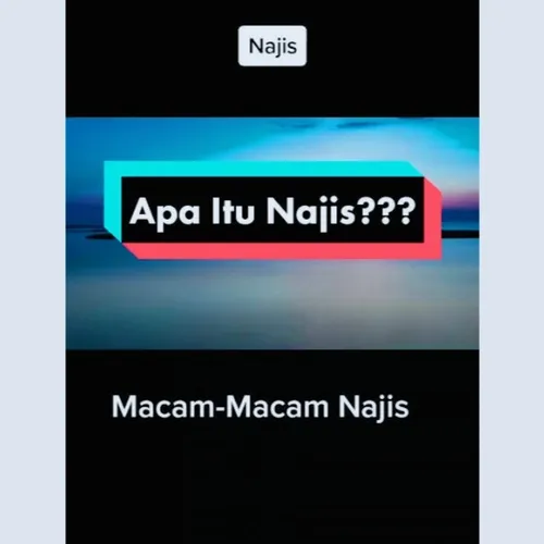 Pengertian Najis Dan Macam Macam nya