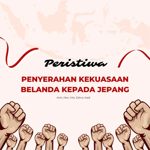 Peristiwa penyerahan kekuasaan Belanda kepada Jepang.