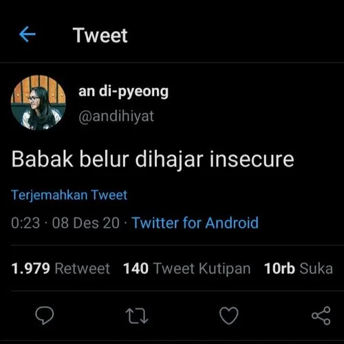 babak belur di hajar insecure