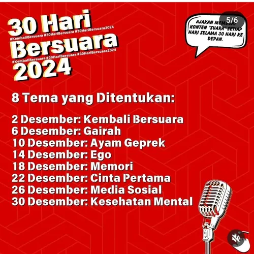 #KembaliBersuara2024 Jangan Takut Bersuara karena Suaramu Berharga
