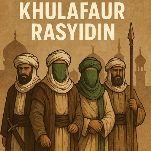 Jejak Emas Khulafaur Rasyidin: Menelusuri Awal Gemilang Peradaban Islam di Tangan Empat Khalifah Mulia yang Membawa Islam dari Jazirah Arab Menuju Dunia, Membangun Fondasi Kepemimpinan, Ilmu, dan Keadilan Abadi.