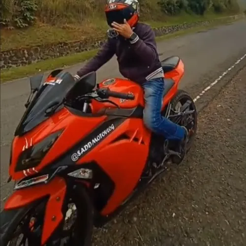 Ninja 250FI gagal naik di tanjakan berbatu 