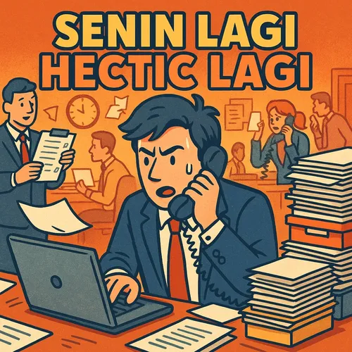 Senin lagi hectic lagi