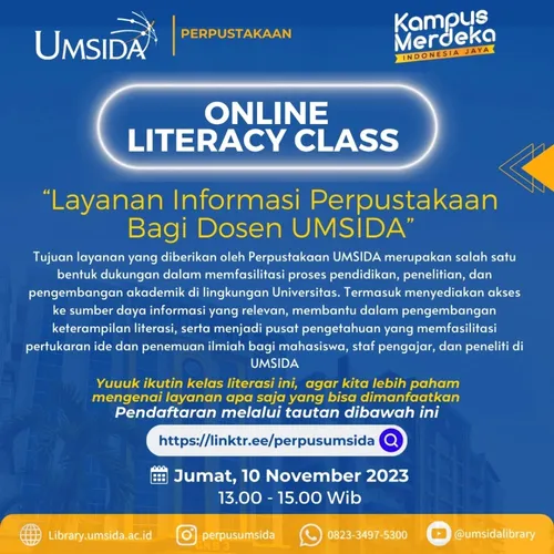 Maksimalkan Pengetahuan Anda: Kelas Literasi Perpustakaan Dosen UMSIDA