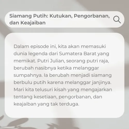 Siamang Putih: Kutukan, Pengorbanan, dan Keajaiban