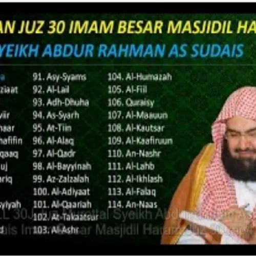 Quran full 30 juz syaikh abdurrohman as sudais