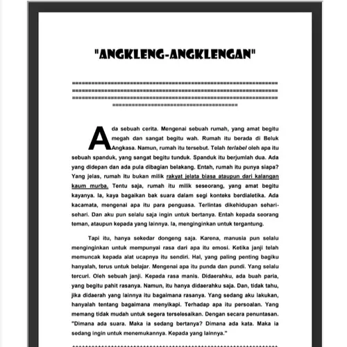 34. " Angkleng-Angklengan "