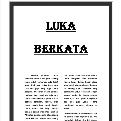 40. " Luka Berkata "