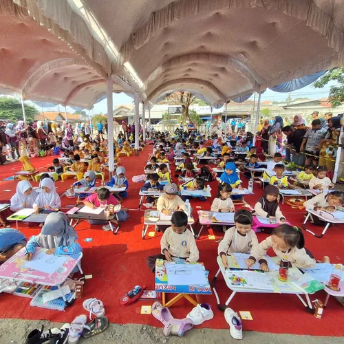 Sambut Hari Anak Nasional, KAI Daop 3 Cirebon Adakan Lomba Mewarnai