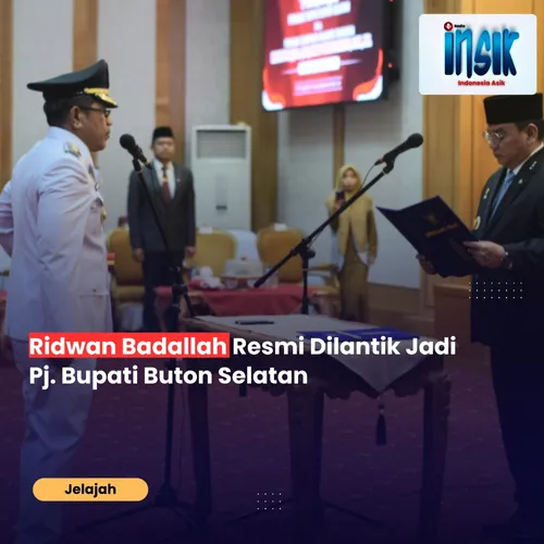 Ridwan Badallah Resmi Dilantik Jadi Pj Bupati Buton Selatan