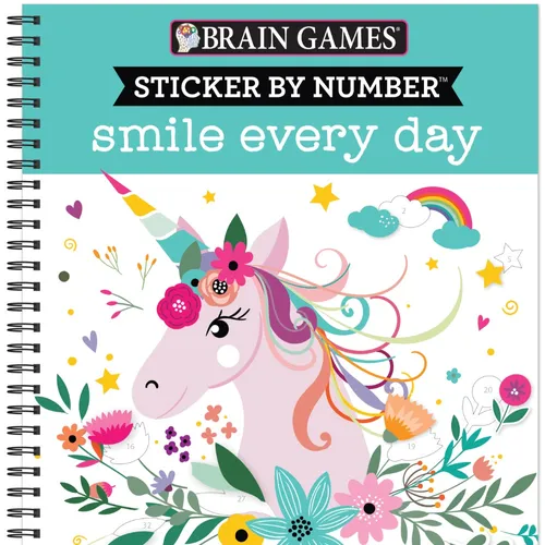 download [EPub]' Brain Games - Sticker by Number: Smile Every Day BY Publications International on Kindle Full Version