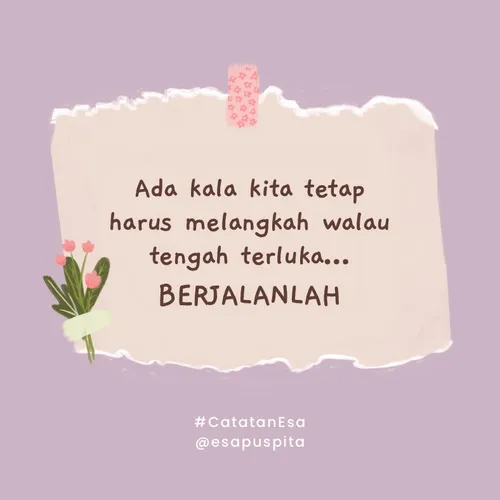 Berjalan dengan Luka