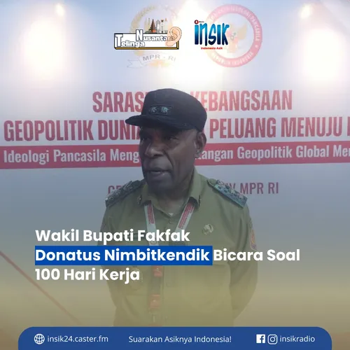 Wabup Fakfak Donatus Nimbitkendik Bicara Soal 100 Hari Kerja