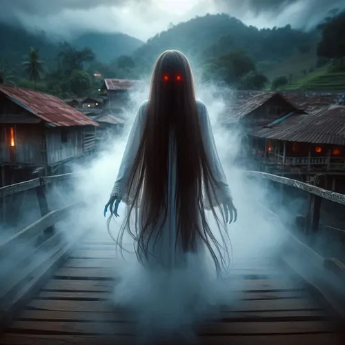 "Kuntilanak Penjaga Jembatan Tua"