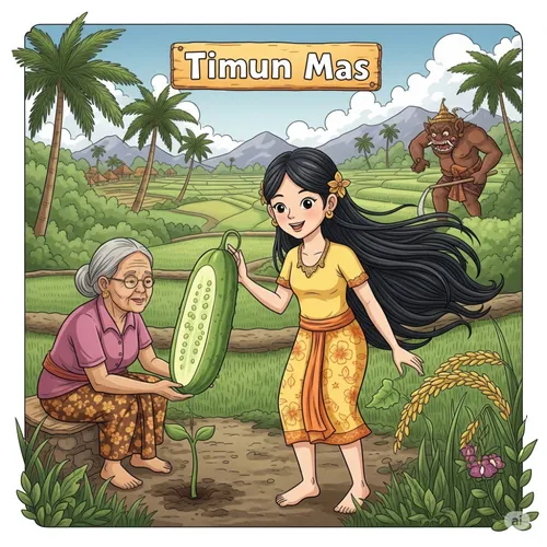 Cerita anak : Dongeng Timun Mas