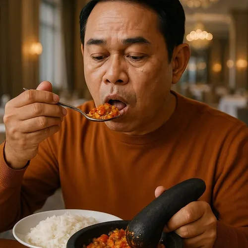 Bagi orang lemah dan nasib yang kurang beruntung makan nasi putih lauk sambal sudah menjadi kebiasaan dan rutinitas, bagaimana dengan kalian.