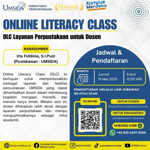 Kenali Layanan Perpustakaan UMSIDA: Teman Akrab Dosen dalam Berkarya!