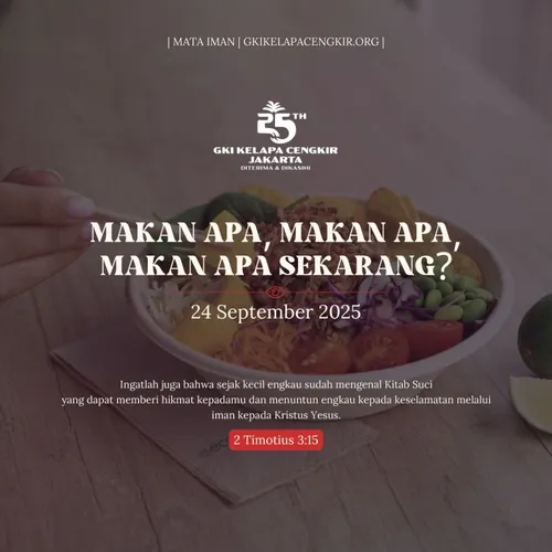 MAKAN APA, MAKAN APA, MAKAN APA SEKARANG?