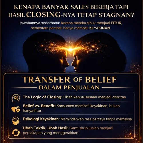 Berhenti Jualan Produk, Mulailah Transfer Keyakinan!