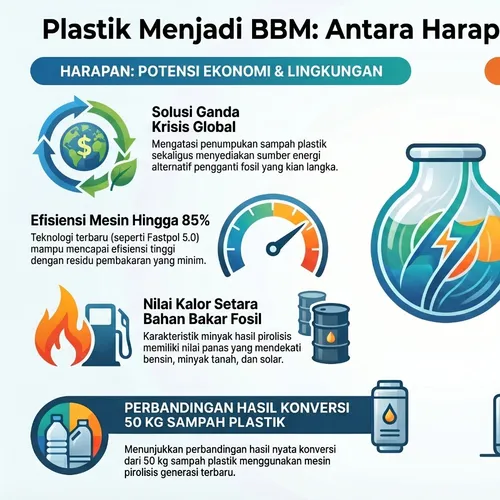 Plastik menjadi BBM? Harapan dan Realita