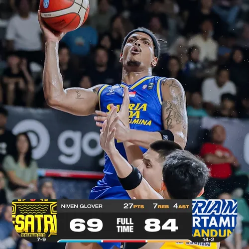 Kesatria Bengawan Solo VS Satria Muda Pertamina Bandung